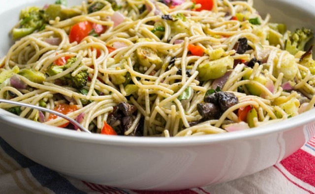 spaghetti pasta salad