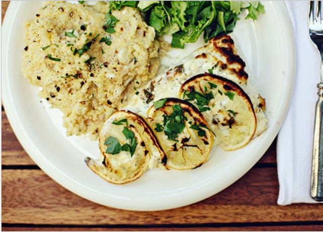 pacific cod with feta