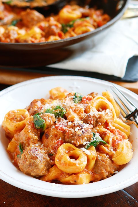 Italian Sausage Tortellini Pasta