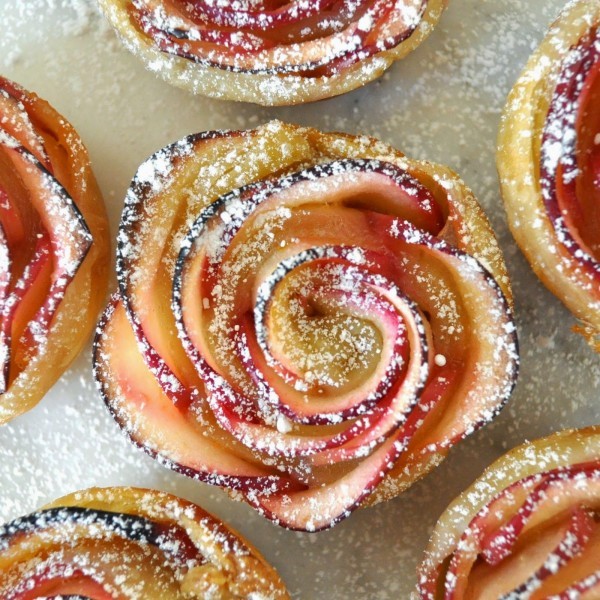 chocolate apple roses