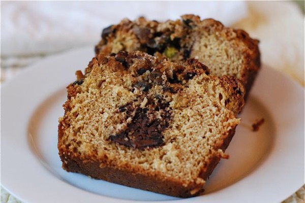 dark chocolate banana nut bread