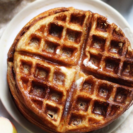 apple cider waffles