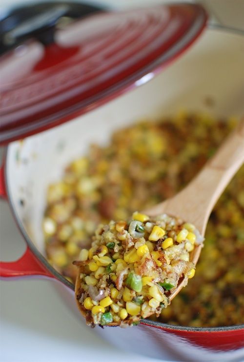 bacon corn hash