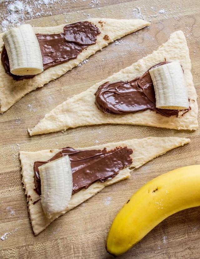 nutella banana crecent rolls