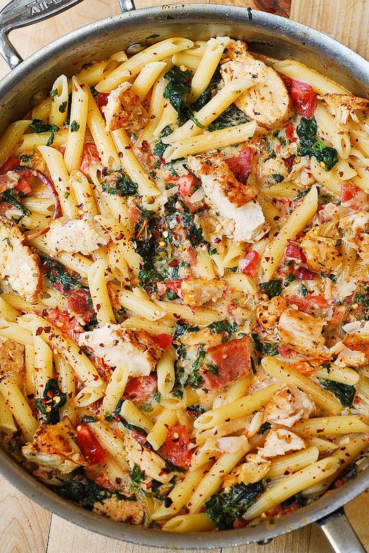 August Pasta Recipe List