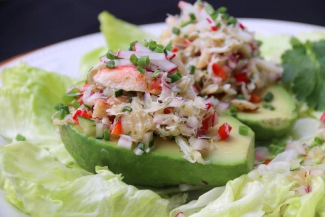 Crab-stuffed-avocados