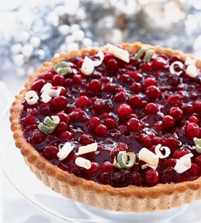 cranberry lime tart