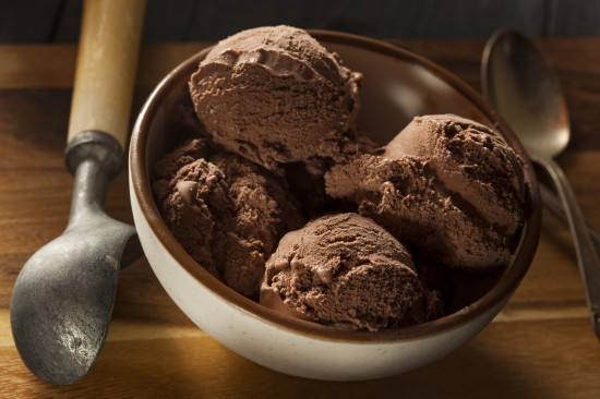 Homemade Dark Chocolate Ice Cream