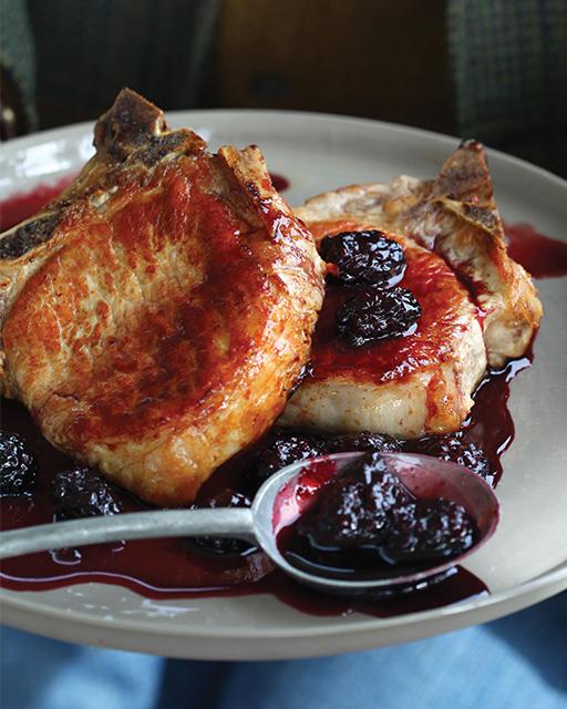 cherry balsamic pork chops