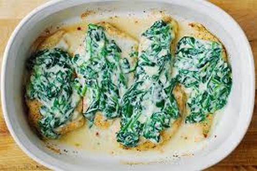 creamed spinach chicken and mushrooms